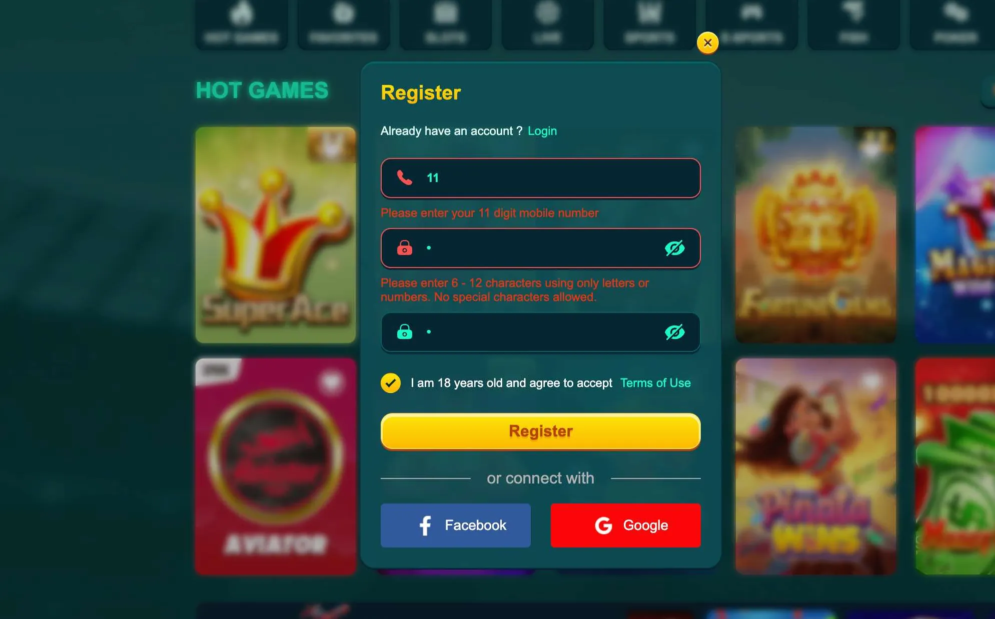 Registration errors on EK333